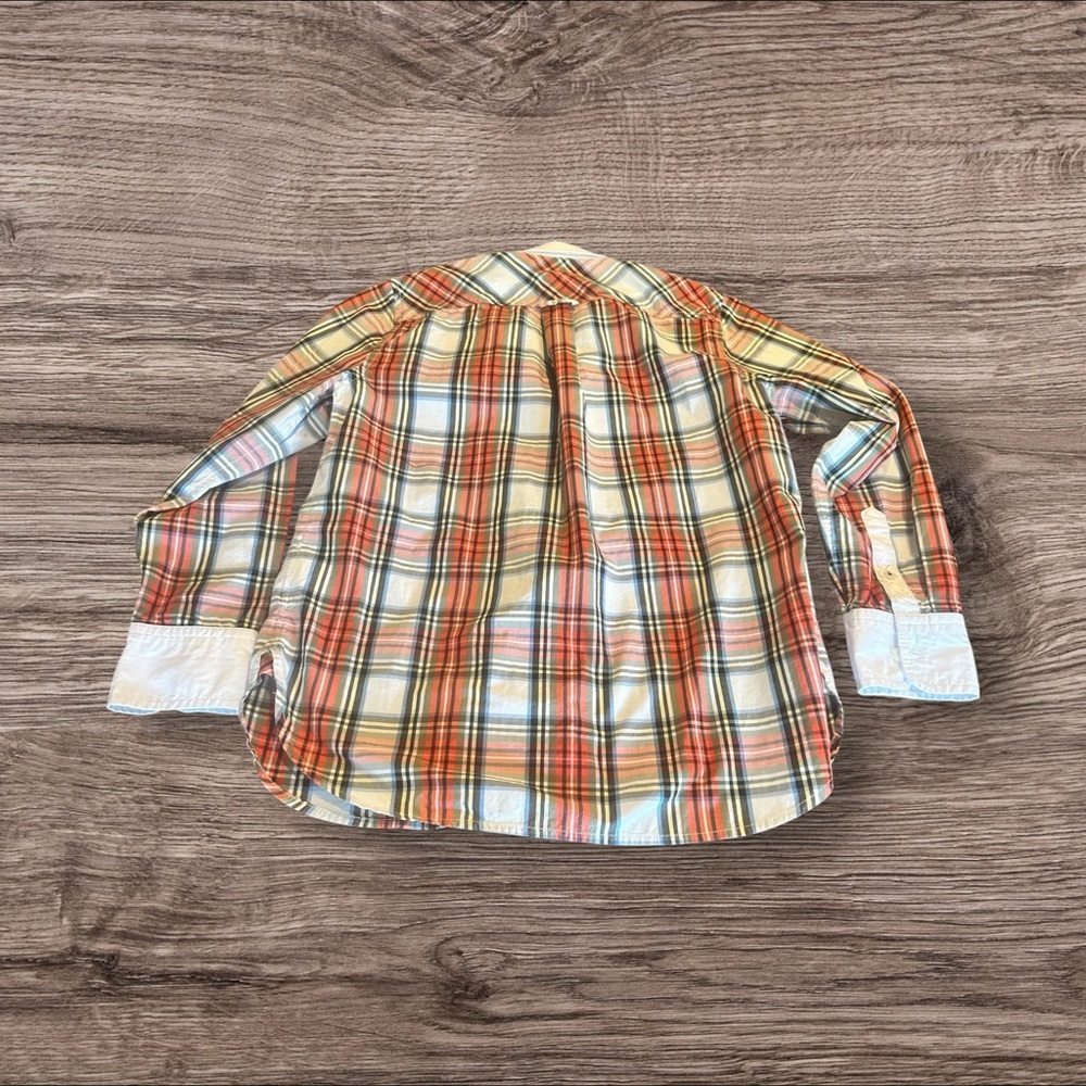 J. Crew Classic Re-Imagined Women’s Plaid Long Sleeve Button Up Shirt Size 4 - Picture 2 of 7